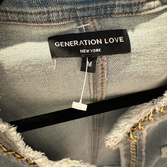 Generation Love Cropped Embellished Jean Jacket - Picture 3 of 5